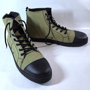 NWOT Woobies Snake-Eater MOD-2 Army Green Canvas Hi-Top Shoes Size 12